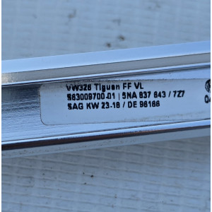 moldura cromo embellecedor puerta del. lh vw tiguan