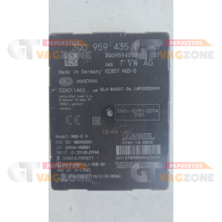módulo control entrada sin llaves keyless Vw Tiguan 3Q0959435G