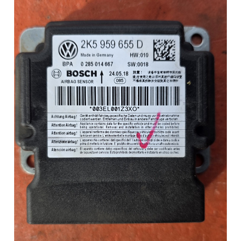 Modulo cajetin airbag Vw Amarok 2K5959655D