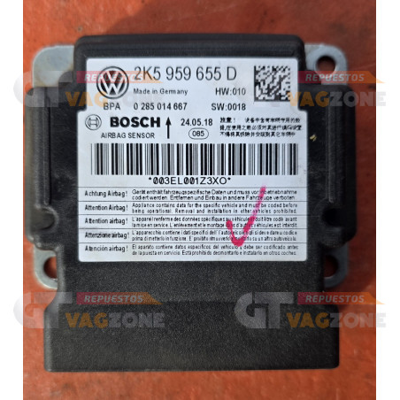 Modulo cajetin airbag Vw Amarok 2K5959655D